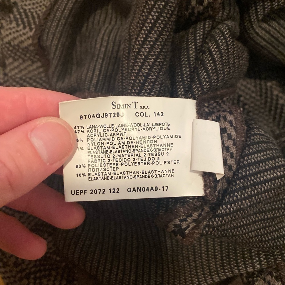 VINTAGE Armani Collezioni wool blend light weight blazer size 12 - Picture 5 of 8